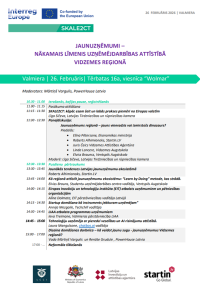 Pasākuma programma