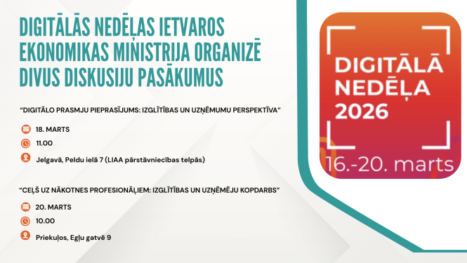 EM organizē divus diskusiju pasākums