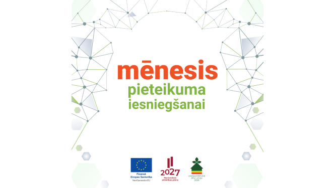 mēnesis pieteikumu iesniegšanai