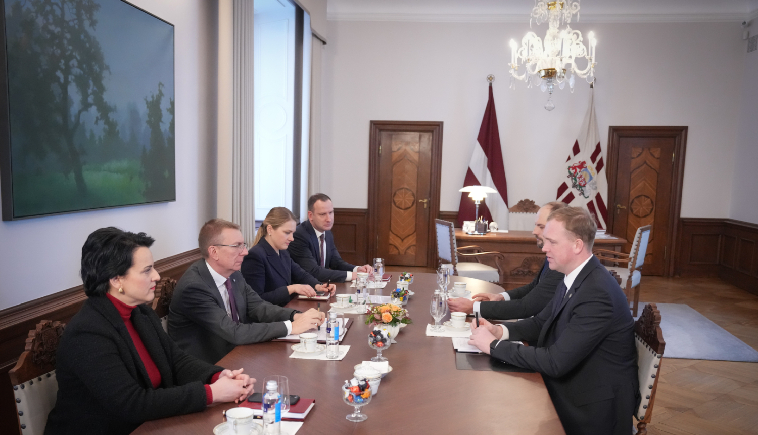 Tikšanās Rīgas pilī ar Valsts prezidentu