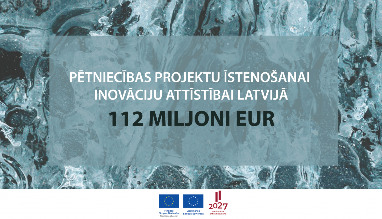 attēls 112 miljoni EUR pētniecībai