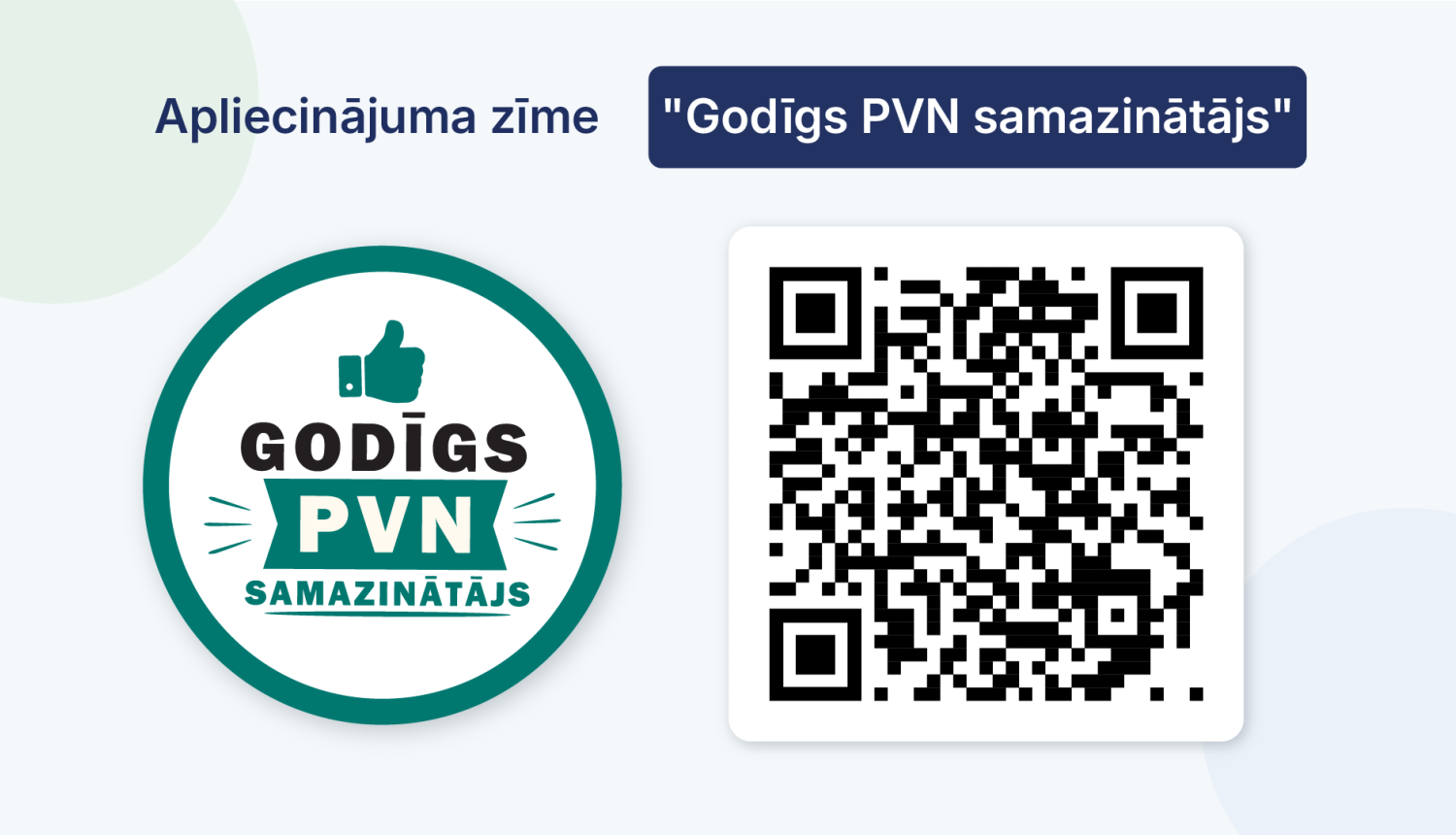 PVN apliecinājuma zīme