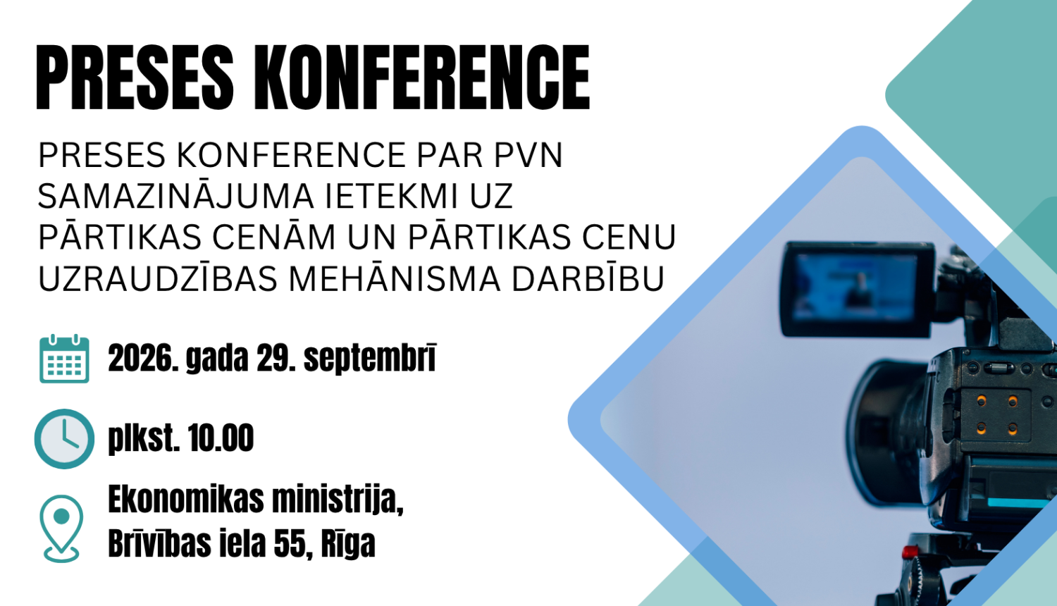 Preses konference informatīvais vizuālis