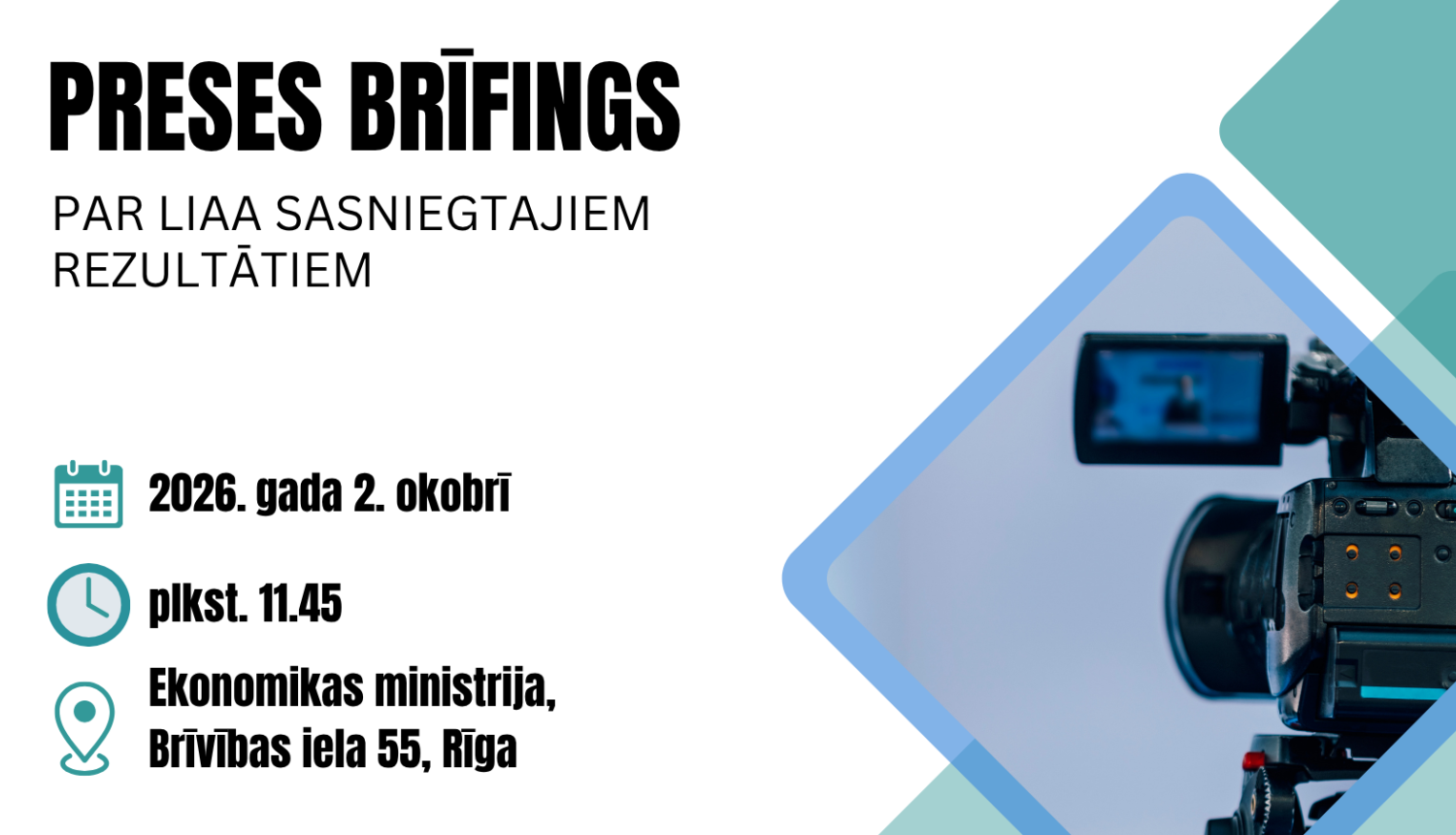 mediju brīfinga vizuālis