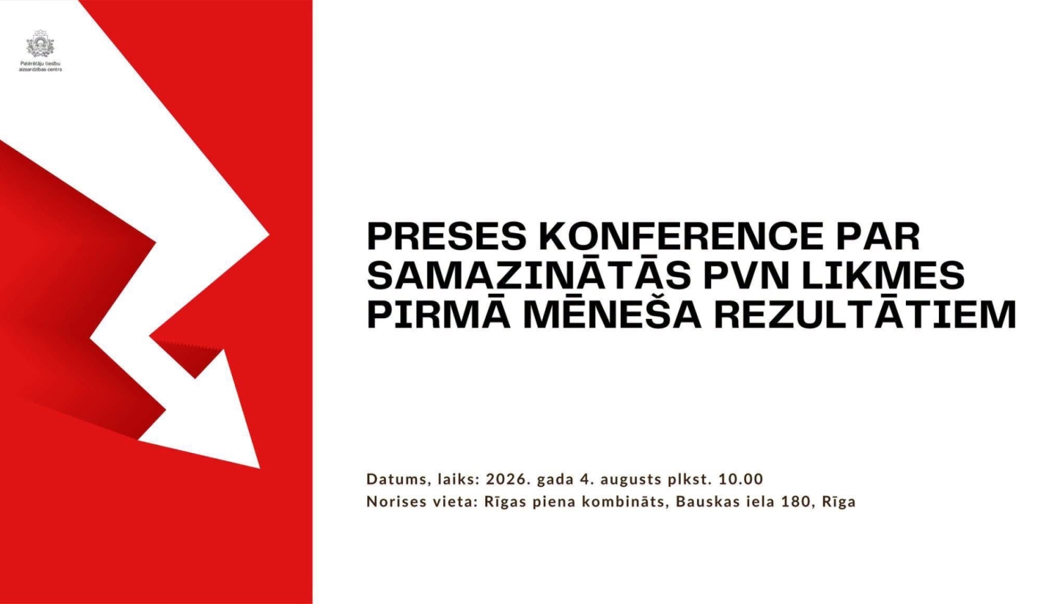 Preses konferences informatīvais attēls