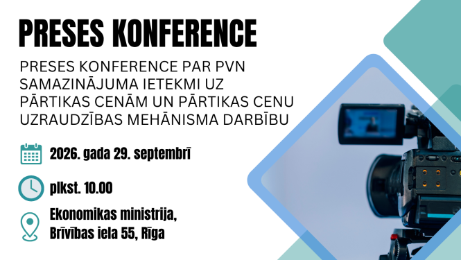 Preses konference informatīvais vizuālis