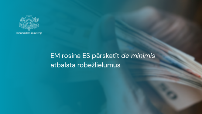 de minimis atbalsta pārskatīšana