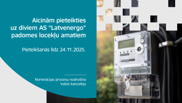 Vakances - AS "Latvenergo" padomes locekļu amati