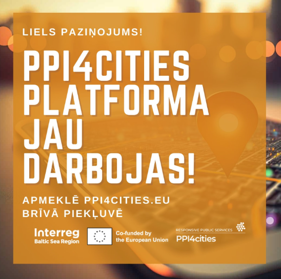REĢISTRĒTIES PPI4Cities platformā 