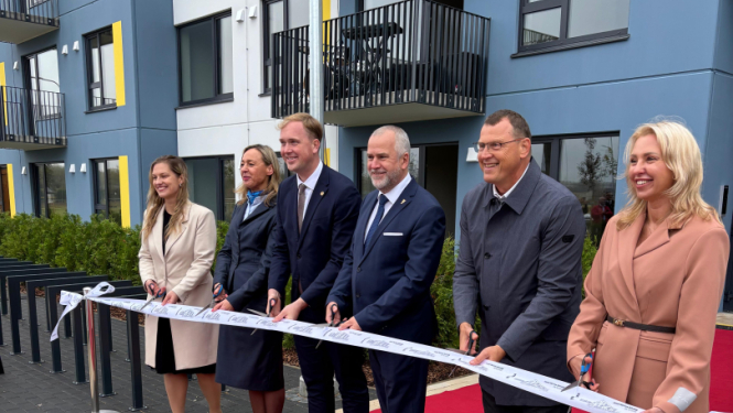 Īres mājas atklāšana un atslēgu nodošana