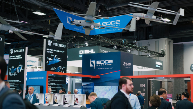 Edge Autonomy stends izstādē AUSA