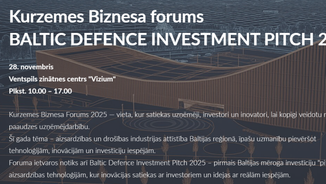 Kurzemes Biznesa foruma plakāts