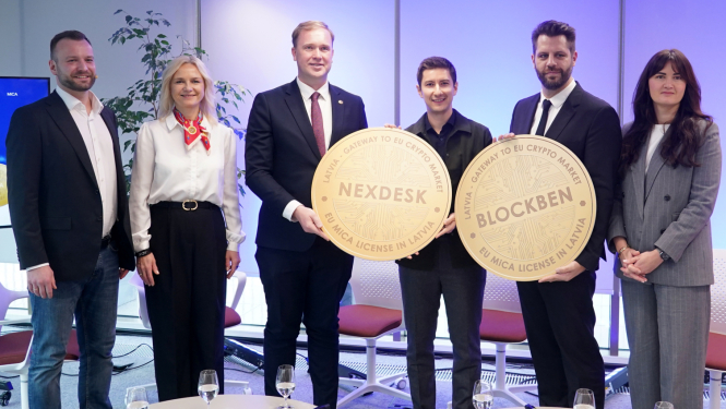 Pirmo MiCA licenču pasniegšana