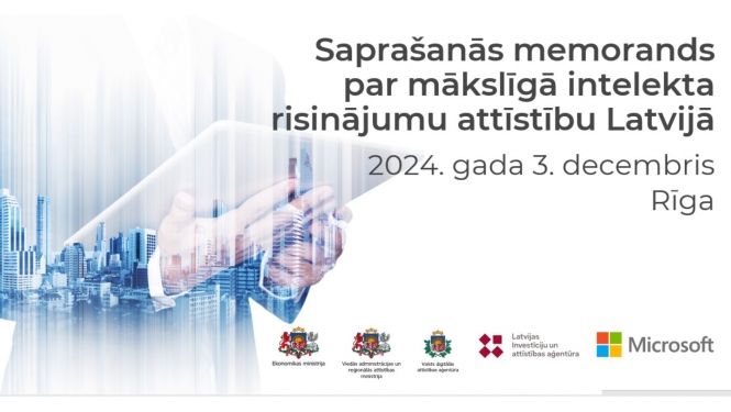 saprašanās memorands par mākslīgā intelekta risinājumu attīstību Latvijā