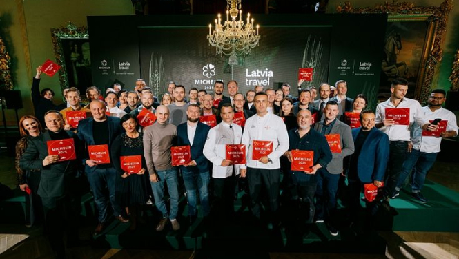 Michelin apbalvošanas ceremonijas 2025 dalībnieku kopbilde