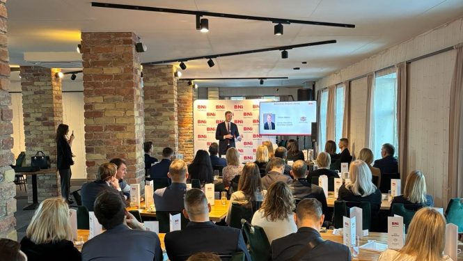 Ministra tikšanās ar BNI Rastrelli Jelgavas uzņēmējiem