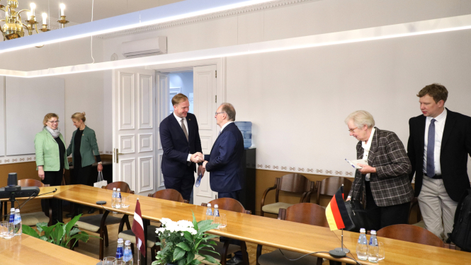 Ministra tikšanās ar Saksijas-Anhaltes premjeru