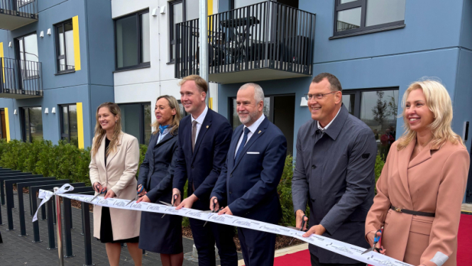 Īres mājas atklāšana un atslēgu nodošana