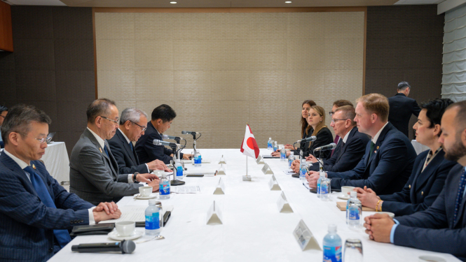 Darba tikšanās ekonomikas ministra V.Valaiņa vizītes Japānā laikā