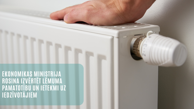 radiators un vīrieša roka