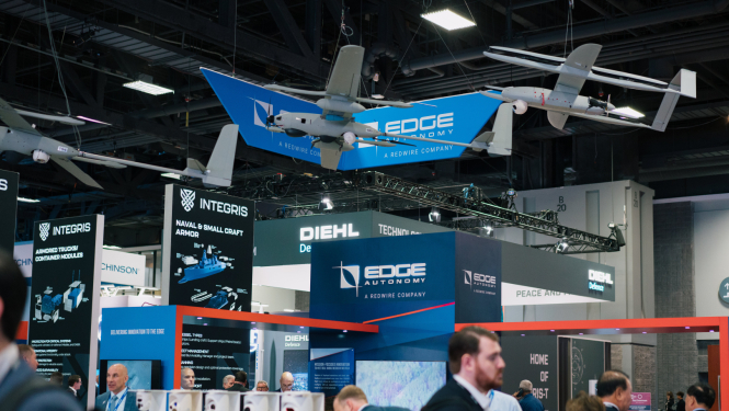 Edge Autonomy stends izstādē AUSA