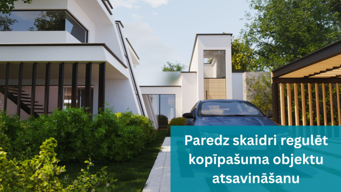 Mājas pagalms ar autostāvvietu