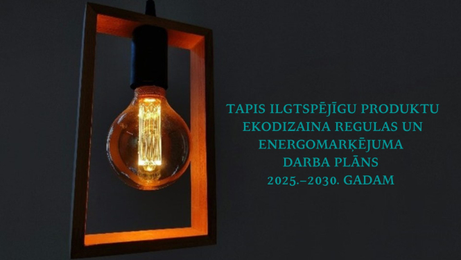 Dizaina lampa ar spuldzi un informācija par dokumentu