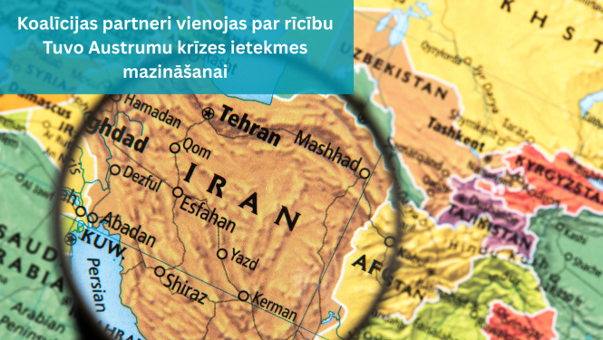 Karte ar Tuvo Austrumu valstīm