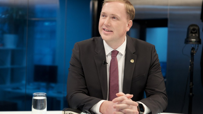 Ekonomikas ministrs V.Valainis, foto : K.Dambrāns