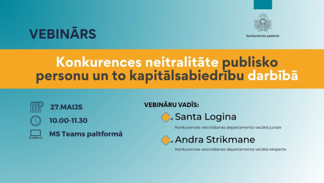 Vebinārs konkurences neitralitāte