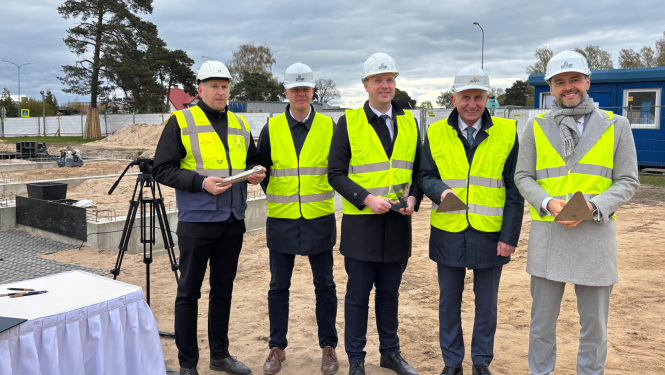 Foto no kapsulas iebūvēšanas Ventspilī