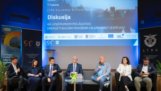 Kurzemes biznesa foruma diskusijas dalībnieki