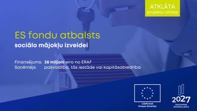 ES fondu atbalsts sociālo mājokļu izveidei