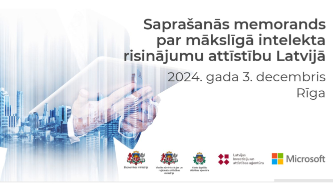 saprašanās memorands par mākslīgā intelekta risinājumu attīstību Latvijā