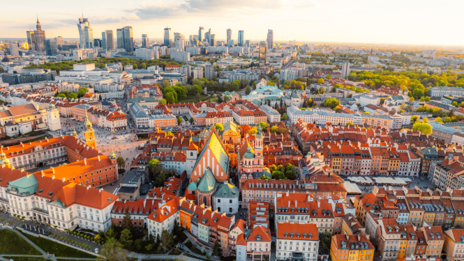 Ukrainas pilsētas skats