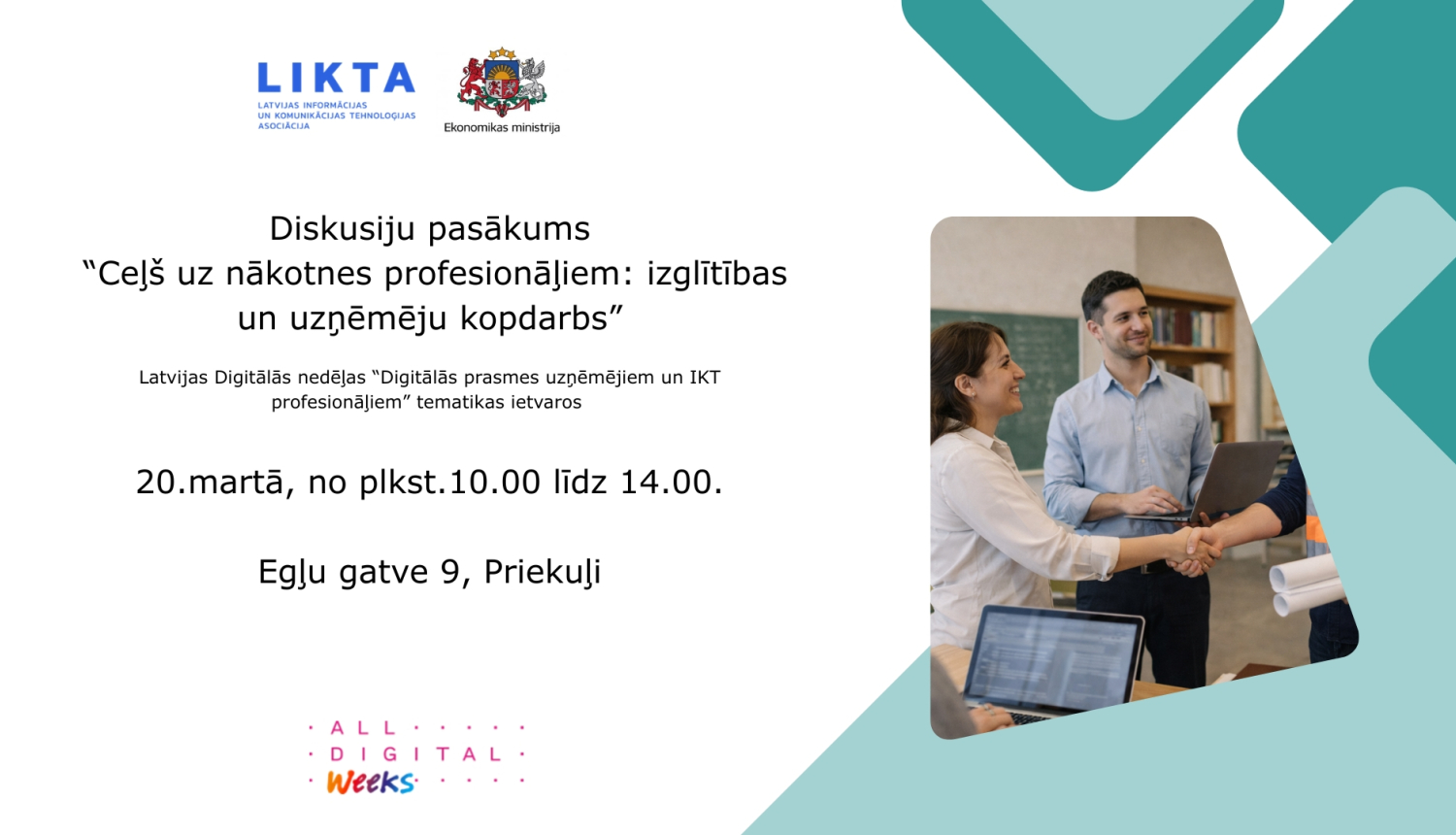 Informācija par 20.03. pasākuma laiku un tēmu