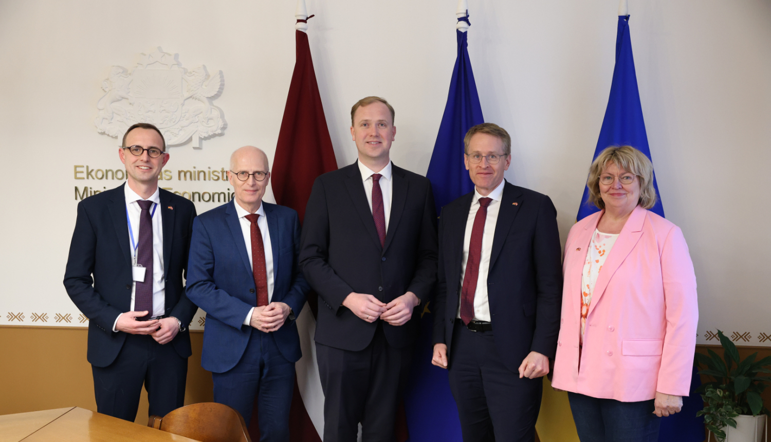 Viktors Valainis ar Vācijas amatpersonām