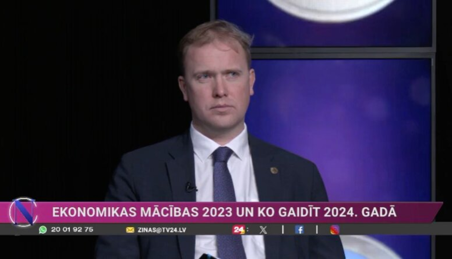 Viktors Valainis TV24 raidījumā