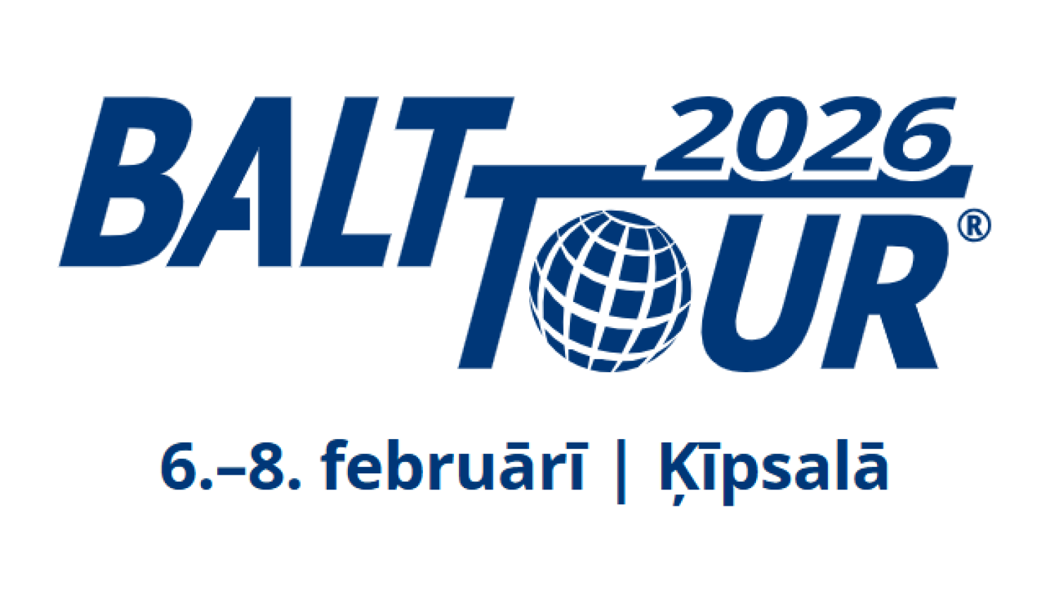 Izstādes Balttour 2026 logo un norises laiks