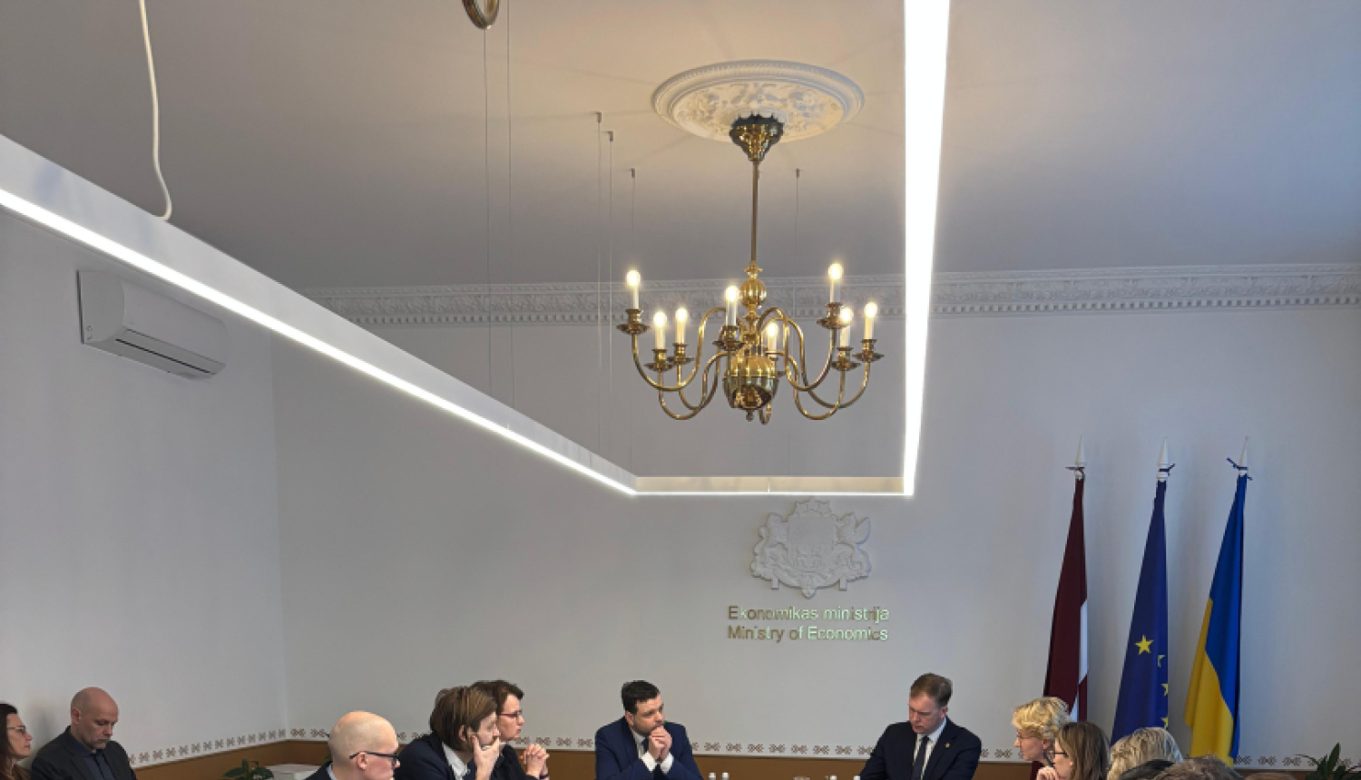 Foto no Cilvēkkapitāla attīstības padomes sēdes 27.martā