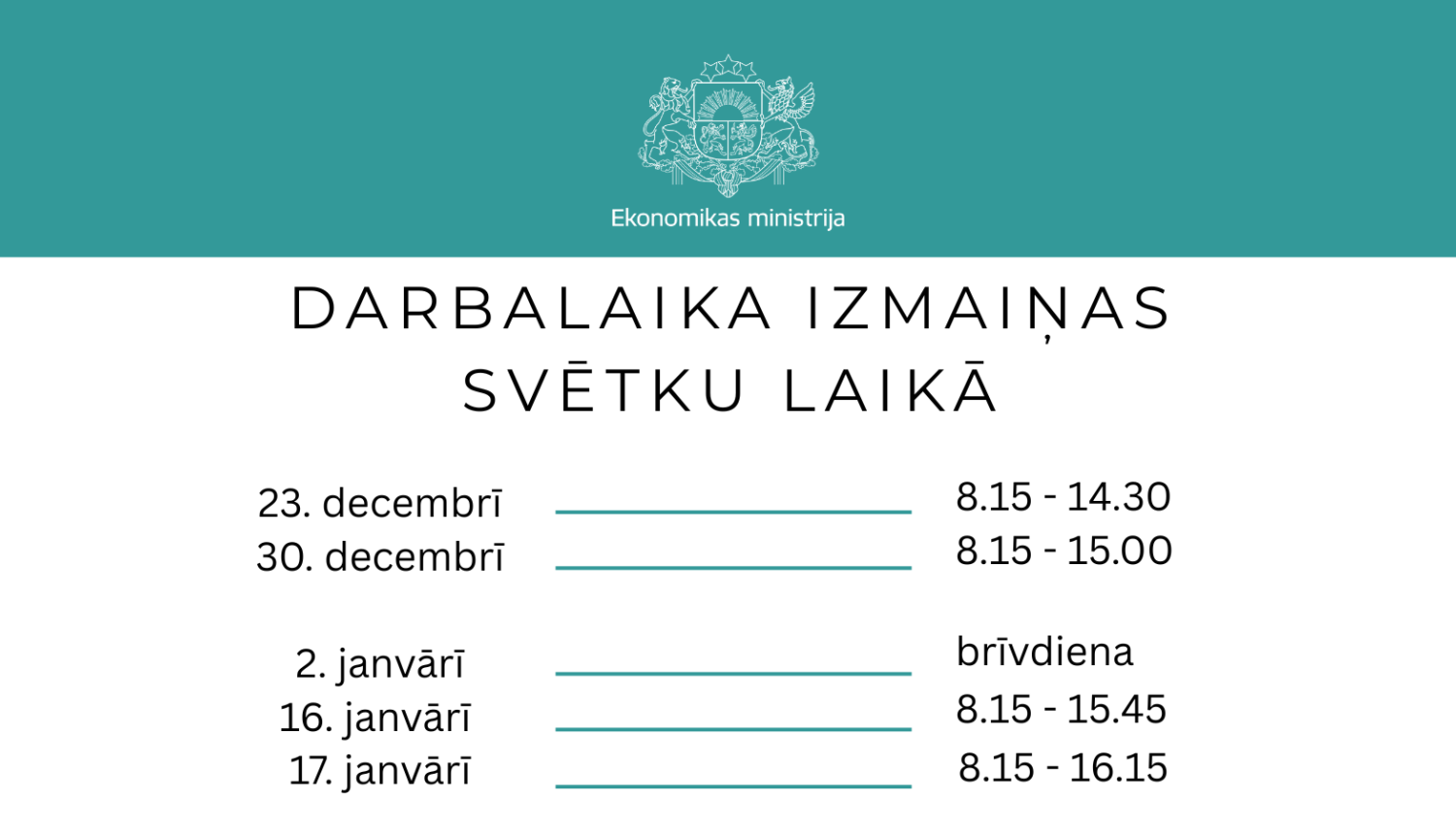 darbalaika izmaiņas