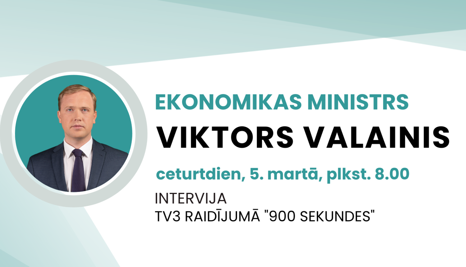 Intervijas informatīvais plakāts