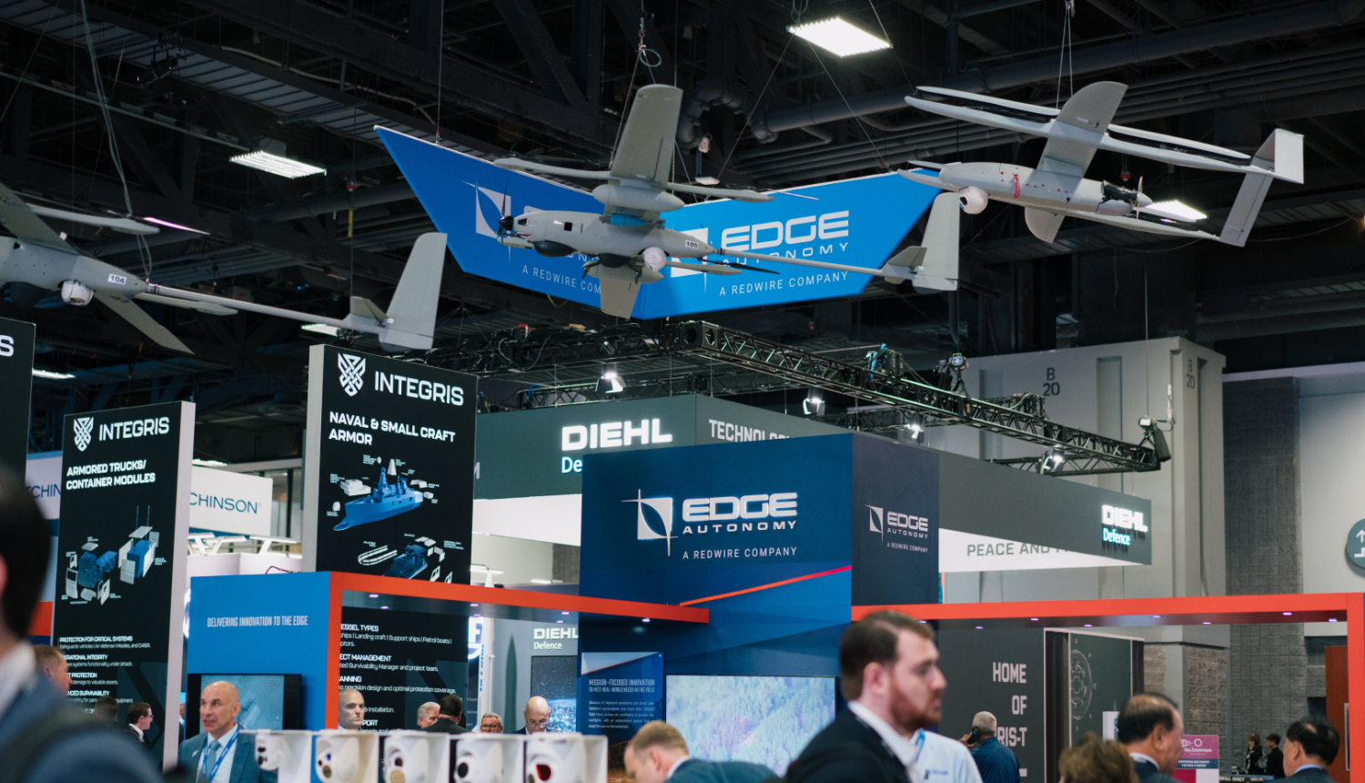 Edge Autonomy stends izstādē AUSA