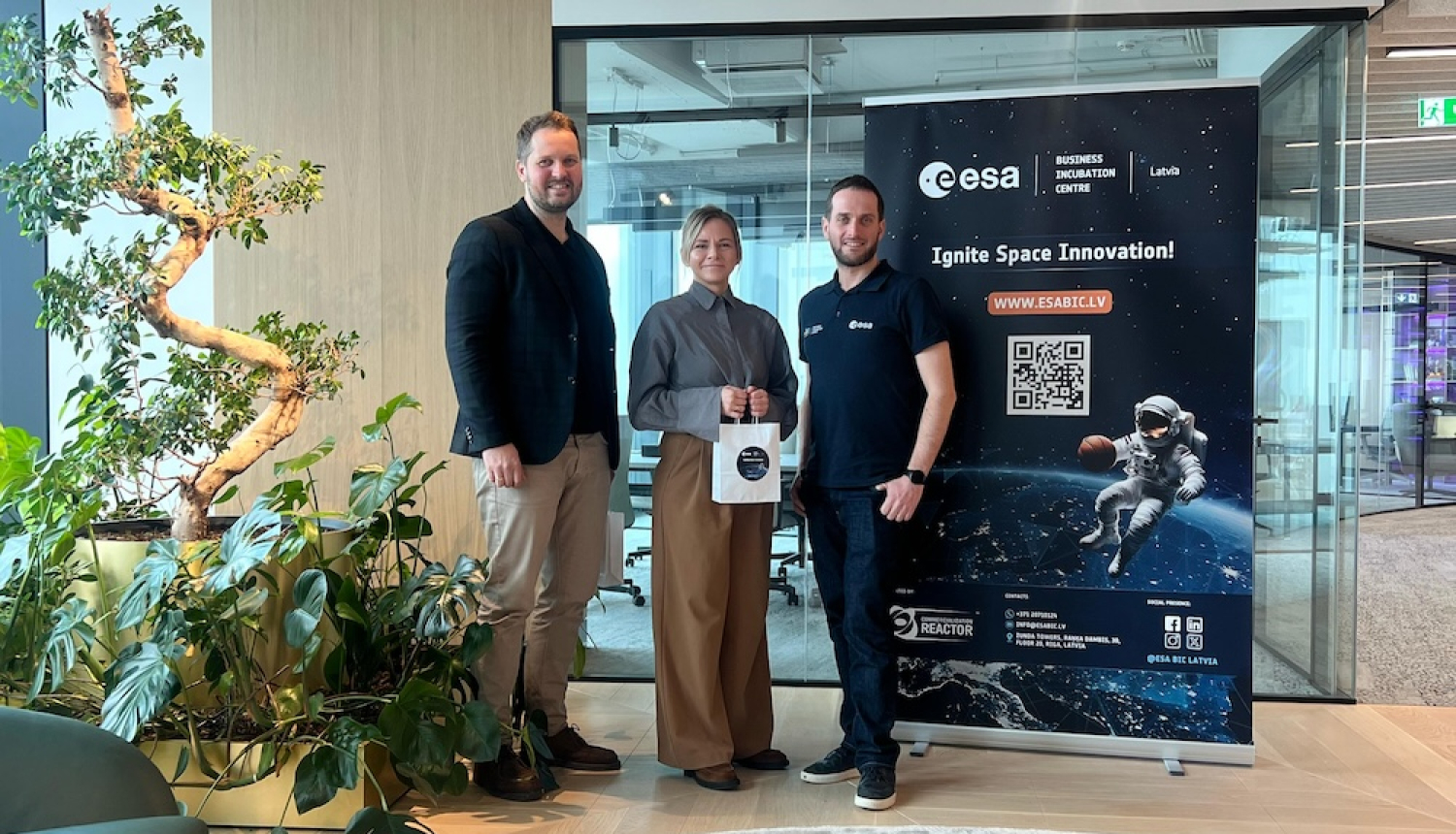 Izvēlēto jaunuzņēmumu pārstāvji