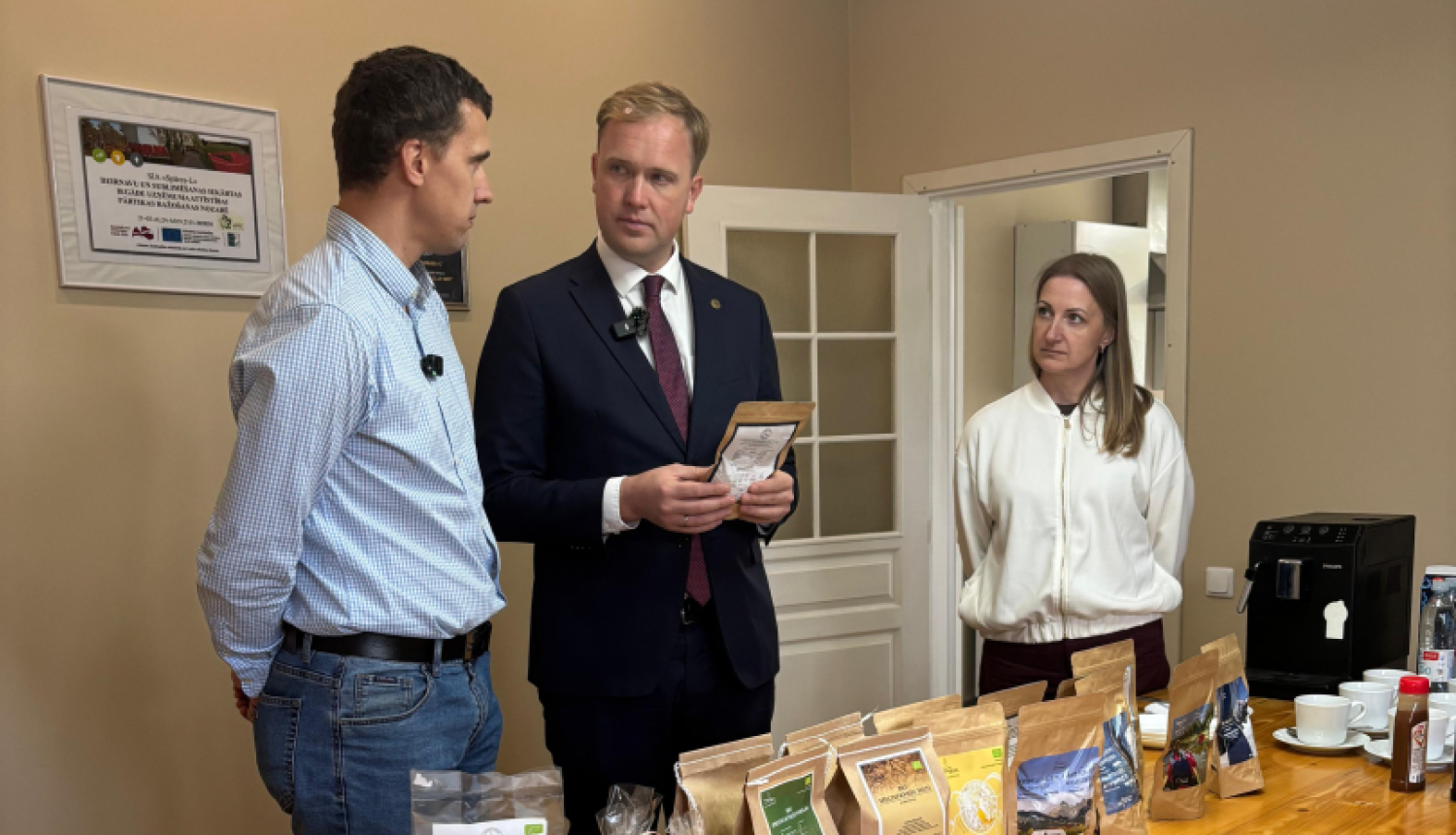 V.Valainis apmeklē uzņēmumu SIA “Spāres-L”