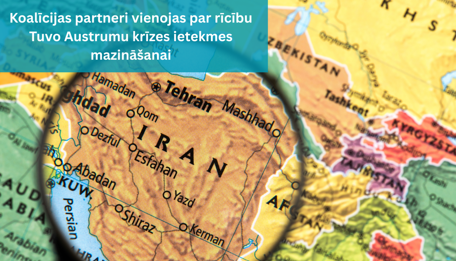 Karte ar Tuvo Austrumu valstīm