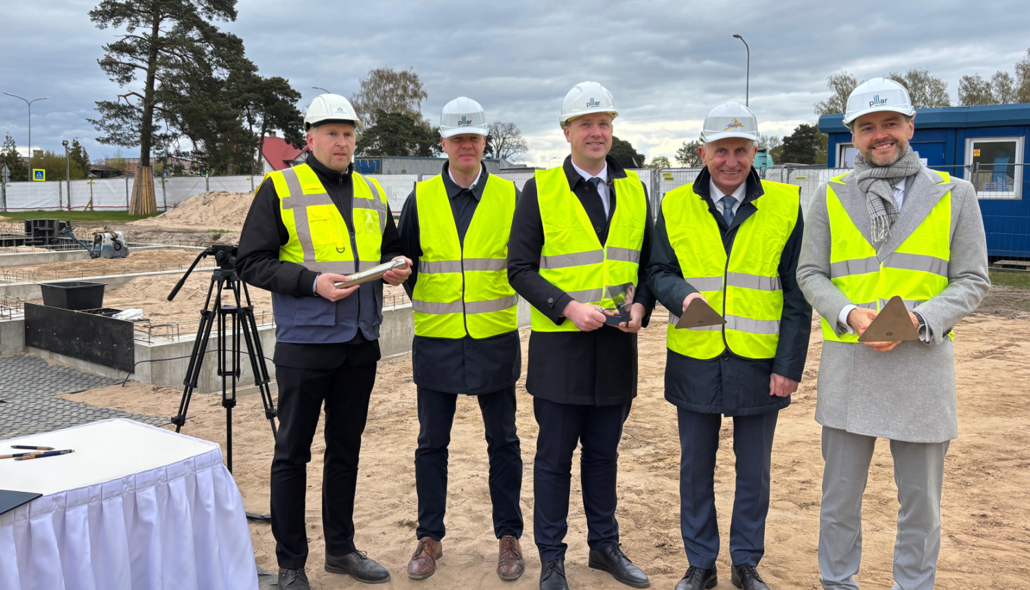 Foto no kapsulas iebūvēšanas Ventspilī