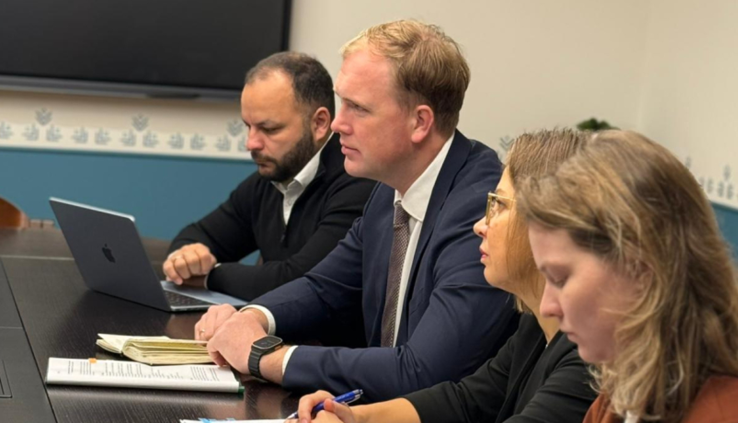 Ekonomikas ministrs tikšanās laikā