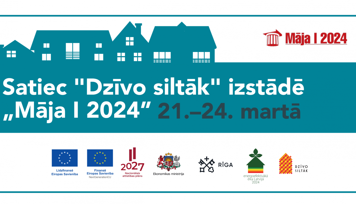 Izstādes Māja I 2024 plakāts