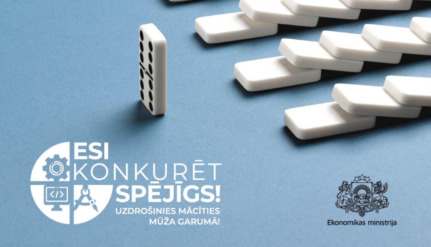 Mūžizglītības informēšanas kampaņas logo